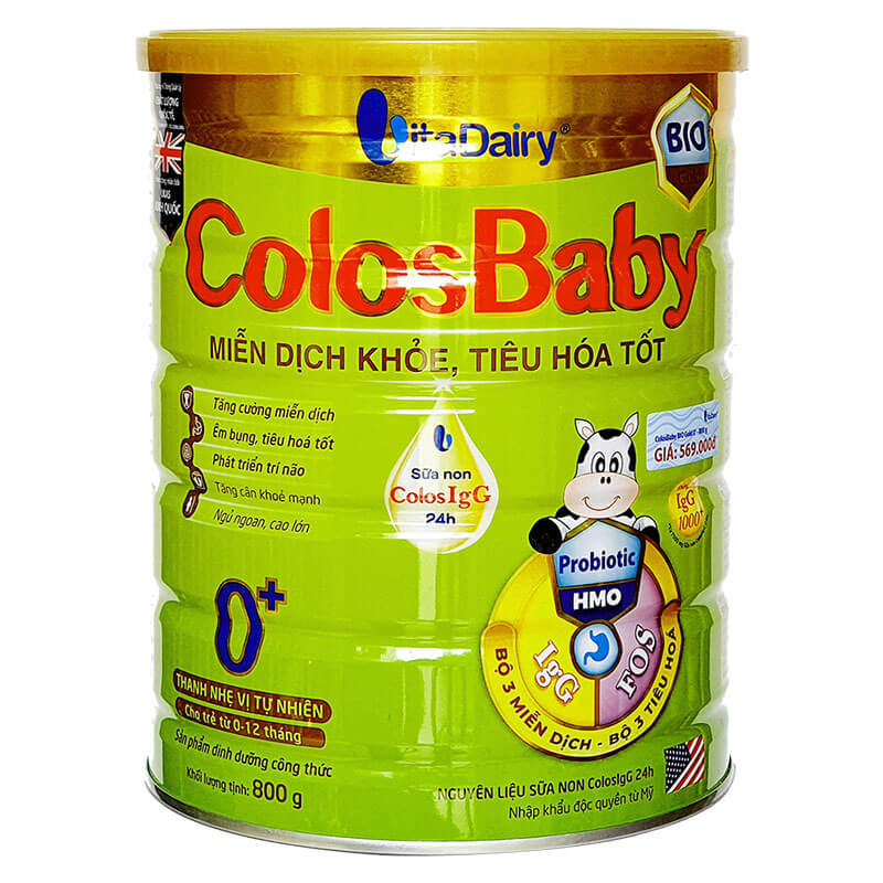 Colos baby bio số 0 800g