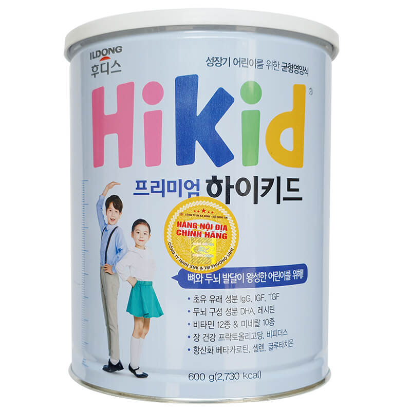 Sữa tăng chiều cao cho bé 1 tuổi Hikid premium