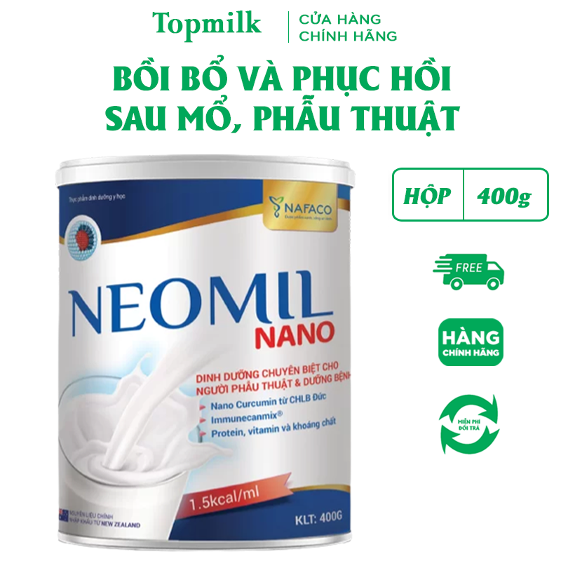 Neomil Nano 400g dành cho người sau mổ, phẫu thuật