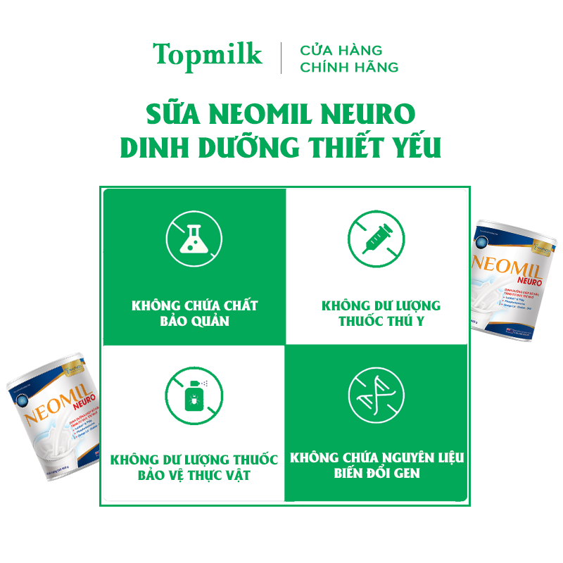 sữa Neomil Neuro 400g bổ não, tăng cường tư duy