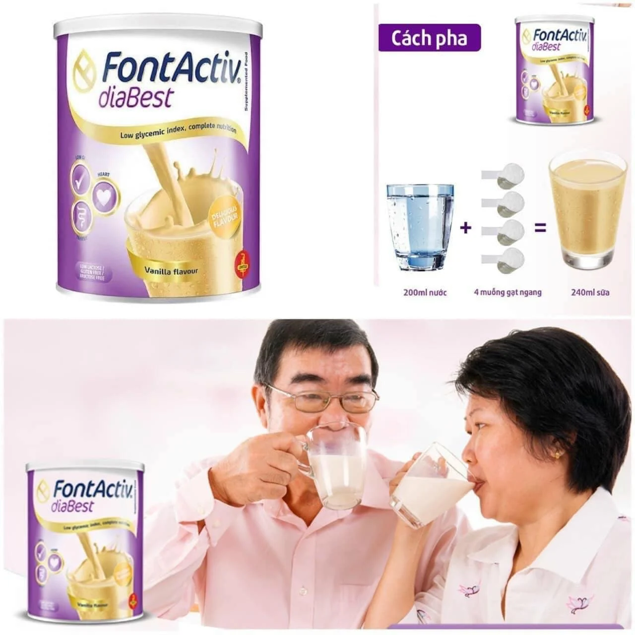 Liều lượng sử dụng Sữa tiểu đường FontActiv diabest