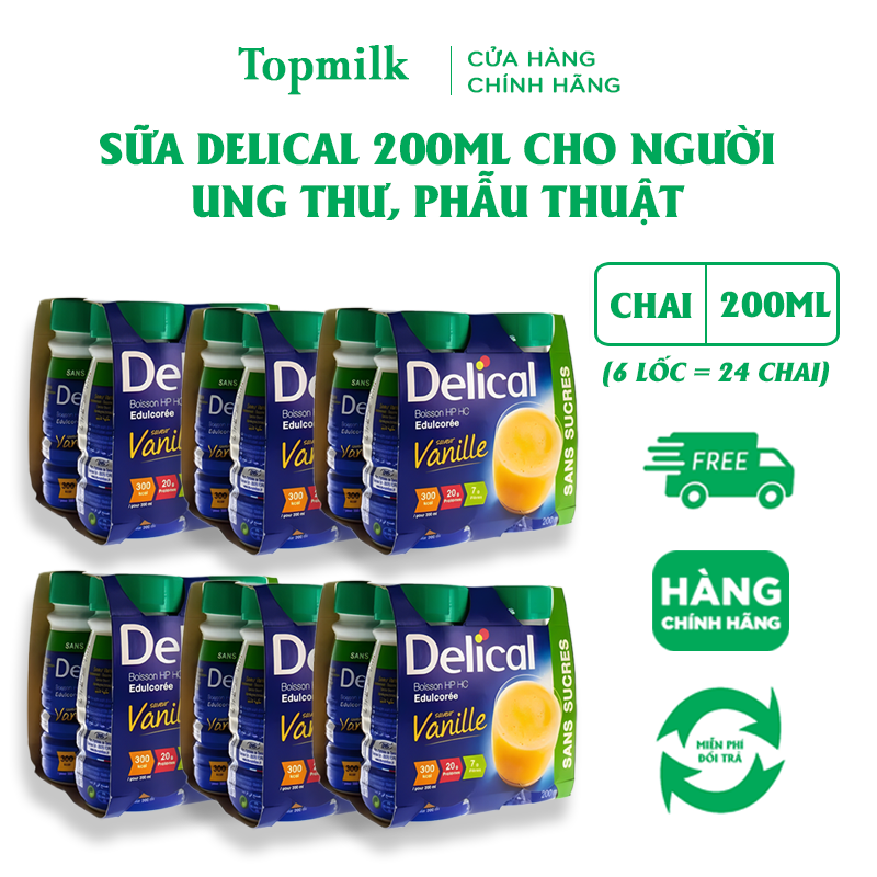 Sữa Delical Combo 6 lốc: Lựa chọn hàng đầu cho bệnh nhân sau phẫu thuật