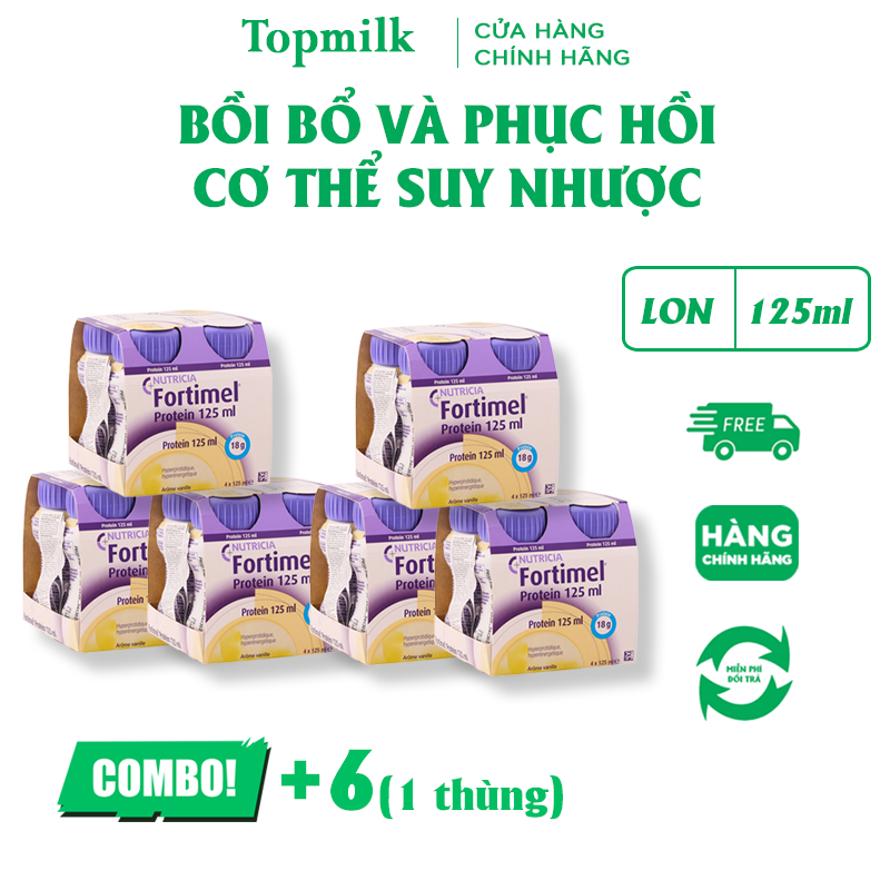 Combo 3 Lốc Sữa Fortimel Protein - Hỗ Trợ Người Suy Nhược