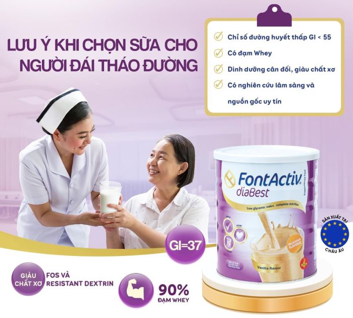 Đối tượng sử dụng Sữa tiểu đường FontActiv diabest