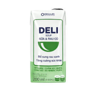 Delisoup Sữa & Rau Củ 200ml: Bữa phụ bổ sung rau củ, chất xơ cho cơ thể mỗi ngày