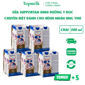 5 Lốc Sữa Supportan Chuyên Biệt Dành Cho Bệnh Nhân Ung Thư
