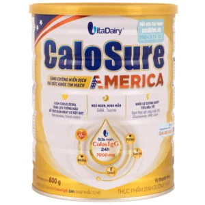 Sữa Calosure America 800g - Tăng Cường Hệ Miễn Dịch & Bảo Vệ Tim Mạch Cho Người Cao Tuổi